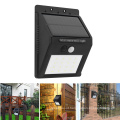 Energia Solar Montado Na Parede Sensor De Movimento Ao Ar Livre Iluminação Solar Lâmpada LED Luz Solar, Luz Da Parede Solar